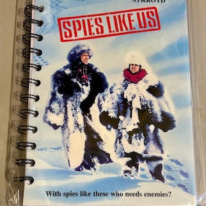 Handmade Repurposed VHS Journal/Sketchpad - Spies Like Us