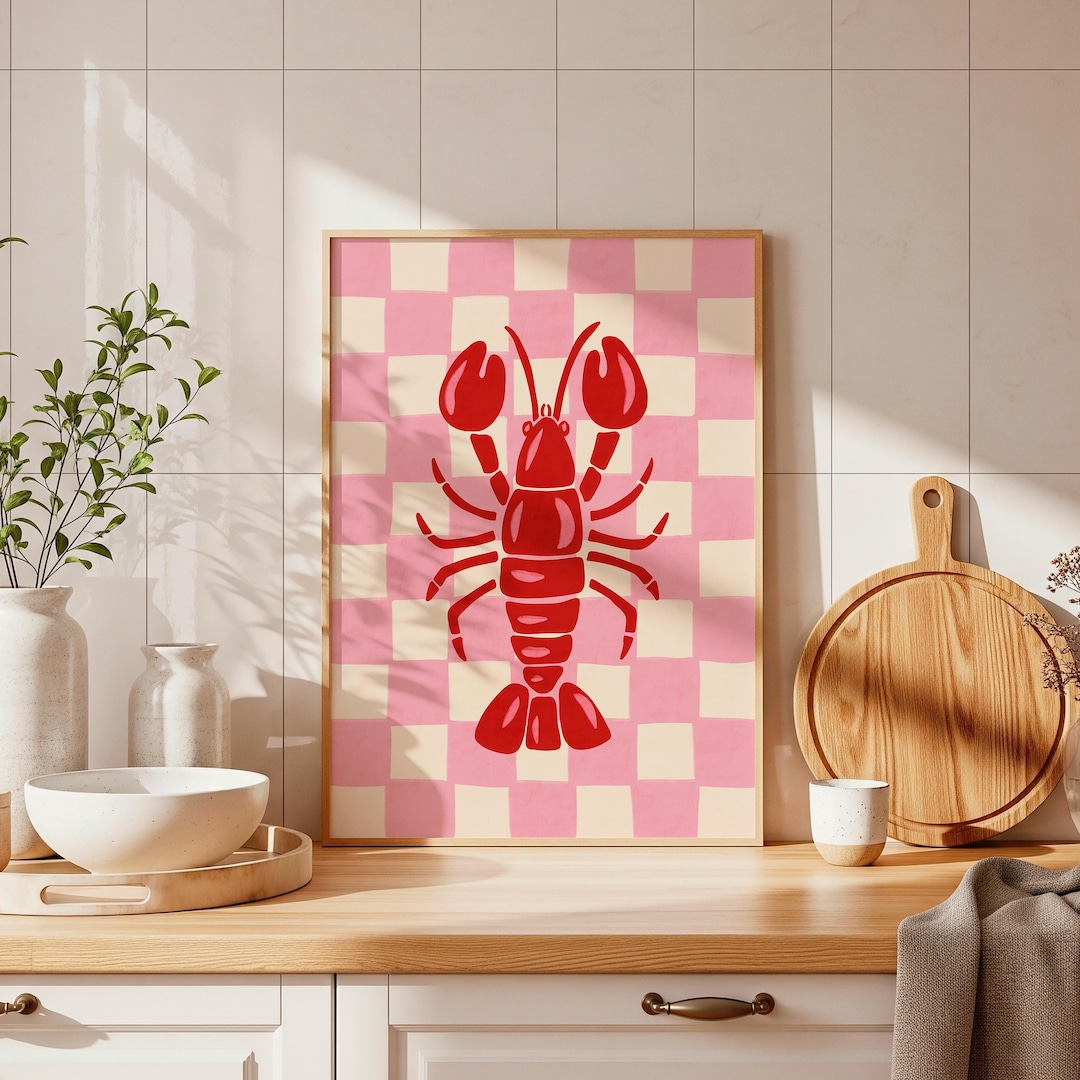 kitchen art kitchen wall art food art kitchen art... Kitchen Wall Art Poster Printable, Kitchen Decor Print, Lobster Print ...