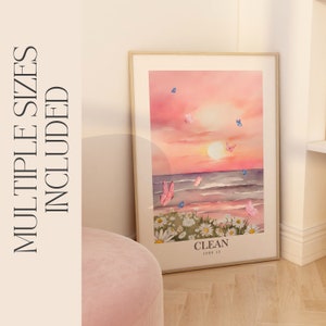 Clean 1989 Poster | Printable Wall Art | Digital Download Print at Home | Subtle Swiftie Aesthetic Home Decor
