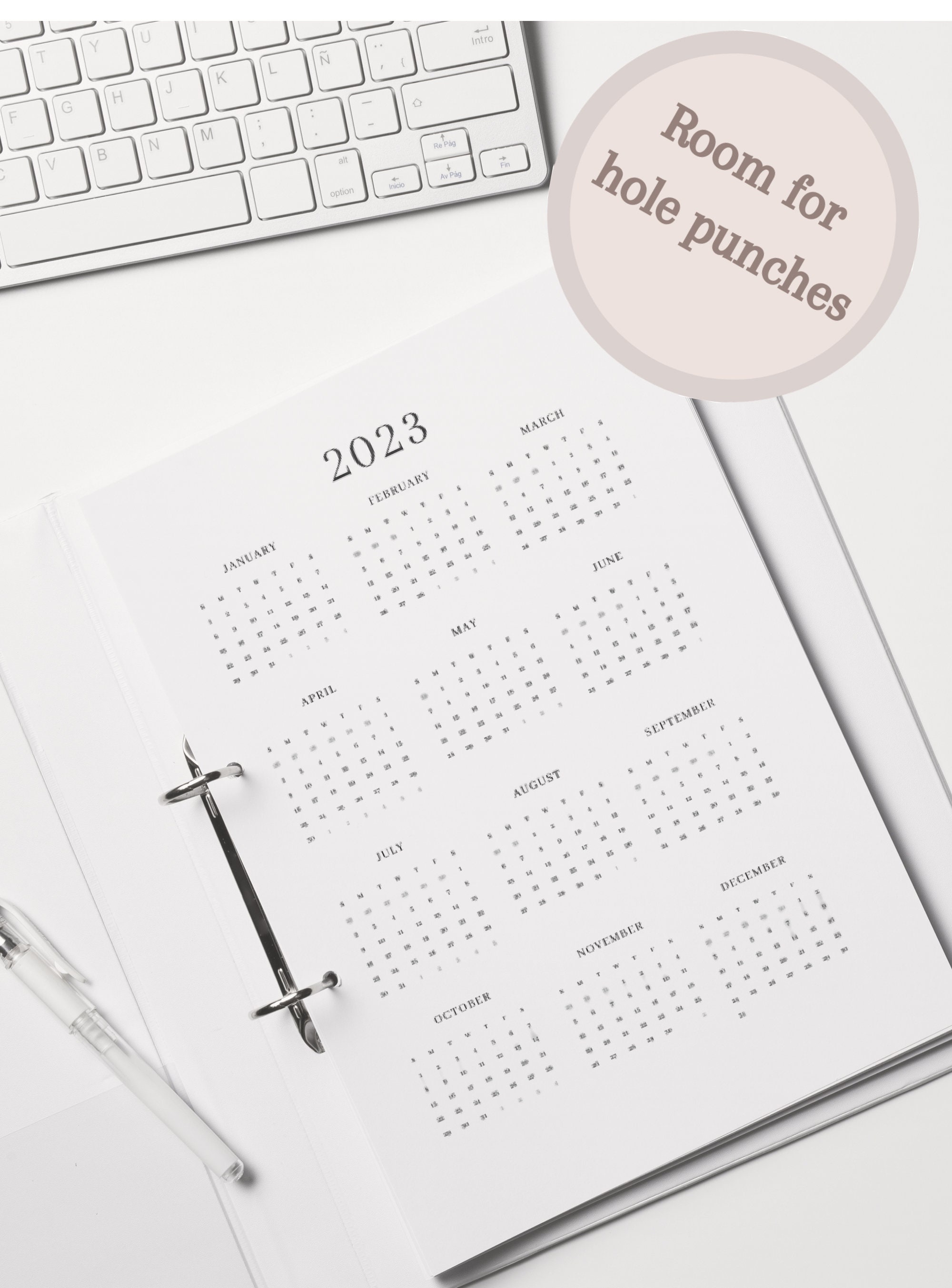 2023-calendar-printable-calendar-2023-monthly-planner-a4-etsy