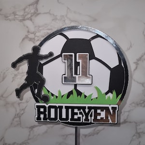 3D cake topper / cake topper / football birthday