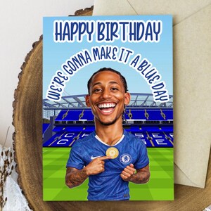 Pedro card - chelsea card - Funny Football Birthday Card – Joke Card – Soccer Humor Card – Referee Joke – Football Fan Birthday