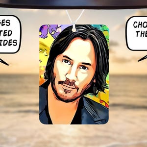 Car Air Freshener, Keanu Reeves freshener, Funny Car Air Freshener Car Accessories, Funny meme gift, Funny Car Gift, Secret Santa, Gift