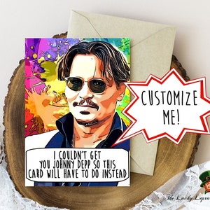 Johnny Depp-verjaardagskaart, grappige verjaardagskaart,