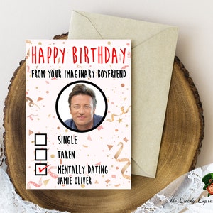 Cartão de aniversário de Jamie Oliver, cartão de aniversário engraçado,