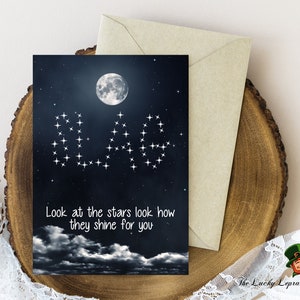 Look at the stars, Birthday Card, Funny Birthday Card, card for him her, offensive card,