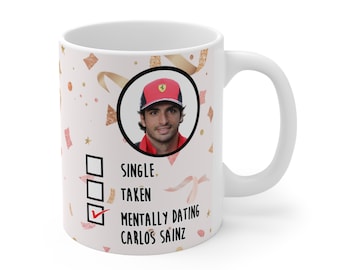Carlos sainz Mug, Funny Mugs, 11 oz,