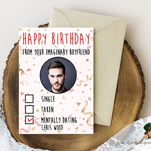 chris wood Birthday Card, Funny Birthday Card,