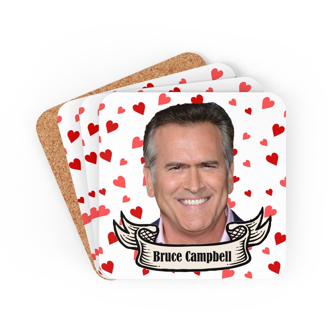 Bruce Campbell Coasters Funny Coasters Drink Coasters Etsy