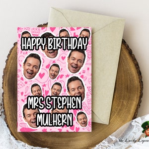 Cartão de aniversário de Stephen Mulhern, cartão de aniversário engraçado,