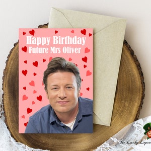 Cartão de aniversário de Jamie Oliver, cartão de aniversário engraçado,