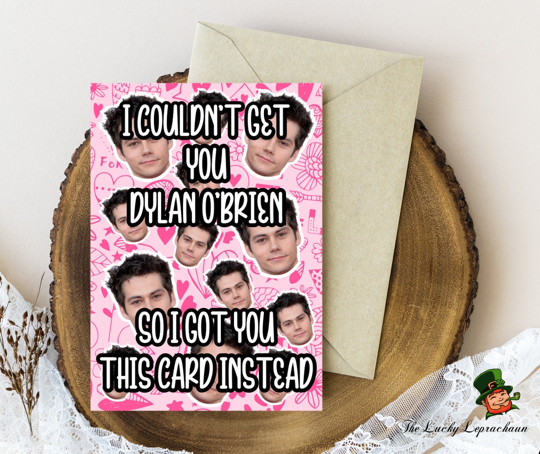 Dylan O Brien Birthday Card, Funny Birthday Card, Etsy
