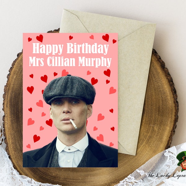 cillian murthy  Birthday Card, Funny Birthday Card,