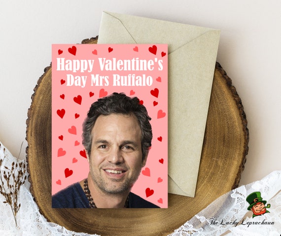 Mark Ruffalo Valentines Card Funny Valentines Card - Etsy Mark Ruffalo Valentines Card Funny Valentines Card - Etsy