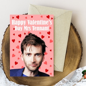 David Tennant Valentinstag Karte, Lustige Valentinstag Karte,