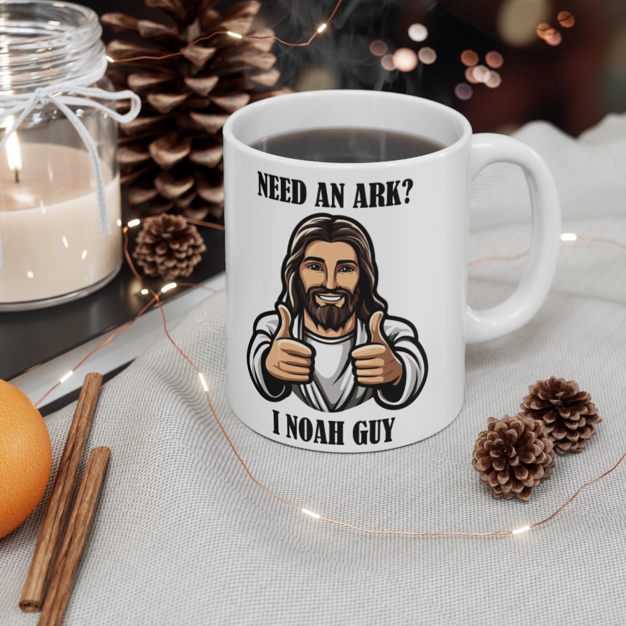 Jesus Mug, Religious, i noah guy, Mug Funny Mugs, 11 oz,