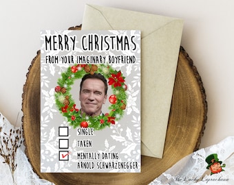 Arnold Schwarzenegger Christmas Card, Funny Christmas Card,