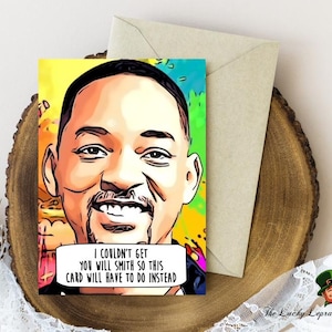 Will Smith Geburtstagskarte, Lustige Geburtstagskarte,