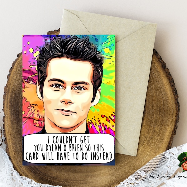 Dylan Obrien Birthday Card Etsy