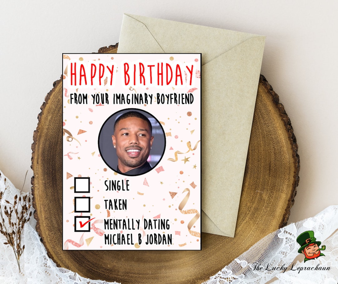 Michael B Jordan Birthday Card, Funny Birthday Card, - Etsy