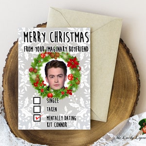 Tarjeta de Navidad de Kit Connor, Tarjeta de Navidad divertida,