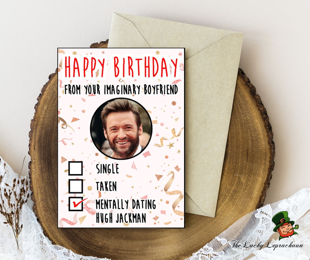 Hugh Jackman Birthday Card, Funny Birthday Card, - Etsy