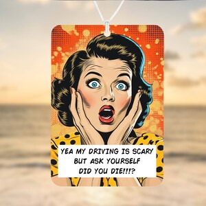 Car Air Freshener, Driving gift, Funny Car Air Freshener, Car Accessories, Funny meme gift, Funny Car Gift, Secret Santa, Gift For Her