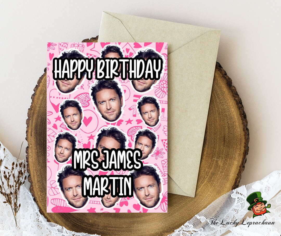 James Martin Birthday Card, Funny Birthday Card, - Etsy
