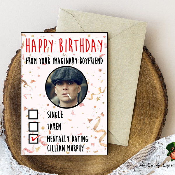 Cillian Murphy Birthday Card, Funny Birthday Card,