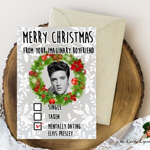 Cartão de Natal de Elvis Presley, Cartão de Natal engraçado,