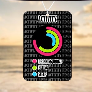 Car Air Freshener, Activity Rings gift, Funny Car Air Freshener, Car Accessories, Funny meme gift, Funny Car Gift, Gift For Her