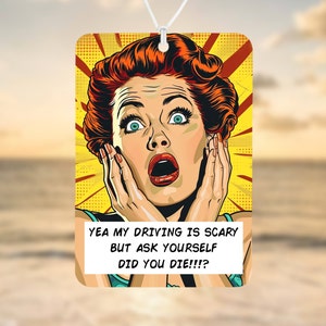 Car Air Freshener, Driving gift, Funny Car Air Freshener, Car Accessories, Funny meme gift, Funny Car Gift, Secret Santa, Gift For Her