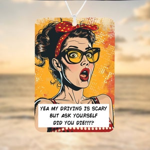 Car Air Freshener, Driving gift, Funny Car Air Freshener, Car Accessories, Funny meme gift, Funny Car Gift, Secret Santa, Gift For Her
