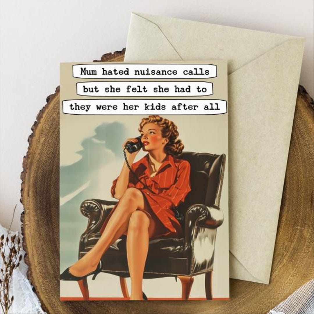 Funny Birthday Card, Adult Card, Funny Mum Card – Sarcastic Mom Humor ...