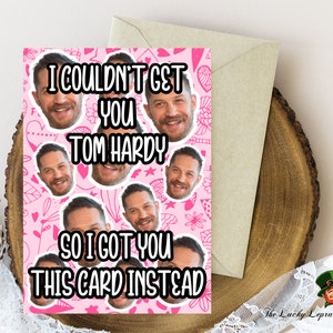 Cartão de aniversário Tom Hardy, cartão de aniversário engraçado,
