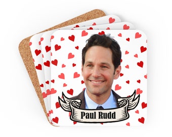 Paul Rudd coasters, funny coasters drink coasters,