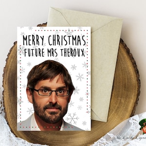 Luoise theroux Tarjeta de Navidad, Divertida Tarjeta de Navidad,