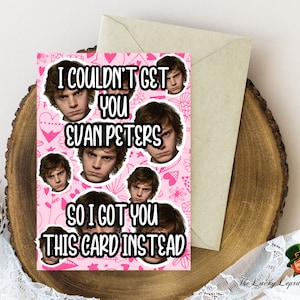 Cartão de aniversário de Evan Peters, Cartão de aniversário engraçado,