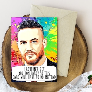 Tarjeta de cumpleaños de Tom Hardy, tarjeta de cumpleaños divertida,