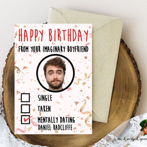 Tarjeta de cumpleaños de Daniel Radcliffe, tarjeta de cumpleaños divertida,