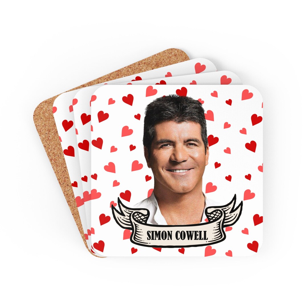 Simon Cowell Coasters, Funny Coasters Drink Coasters, - Etsy