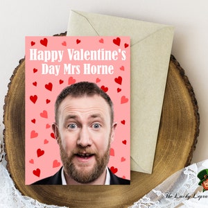 Tarjeta de San Valentín de Alex Horne, tarjeta divertida de San Valentín,