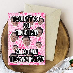 Cartão de aniversário de Tom Holland, Cartão de aniversário engraçado,
