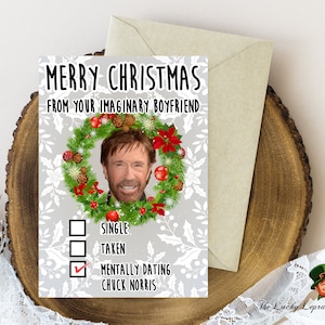 Chuck Norris Christmas Card, Funny Christmas Card,