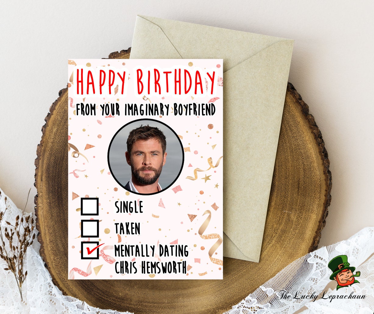 Chris Hemsworth Birthday Card Funny Birthday Card - Etsy