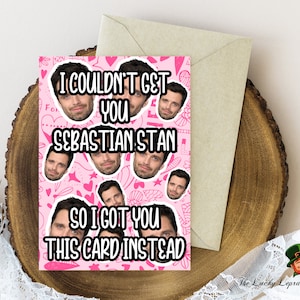 Cartão de aniversário de Sebastian Stan, cartão de aniversário engraçado,