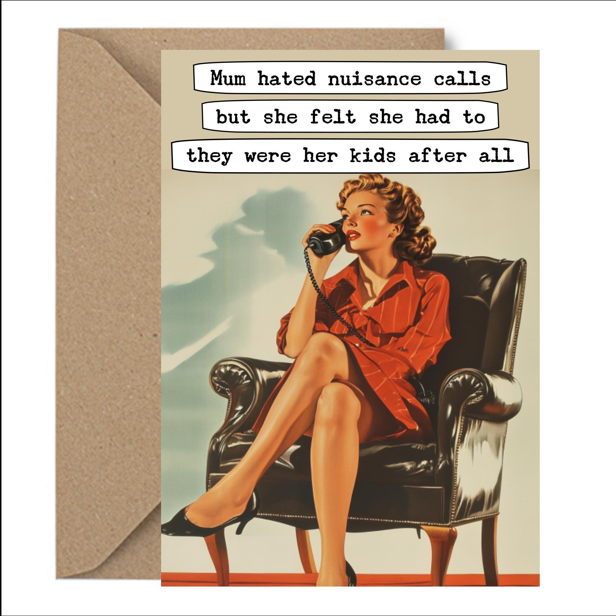 Funny Birthday Card, Adult Card, Funny Mum Card – Sarcastic Mom Humor ...