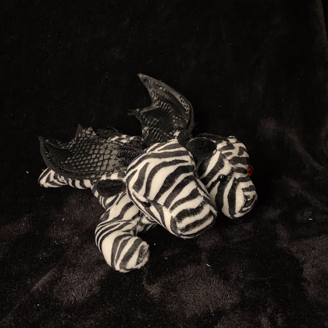 Custom Ziggy the Zebra Beanie Baby With Wings Two Heads Etsy