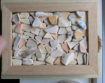 Handgemachte Vintage Seekeramik Bilderrahmen.