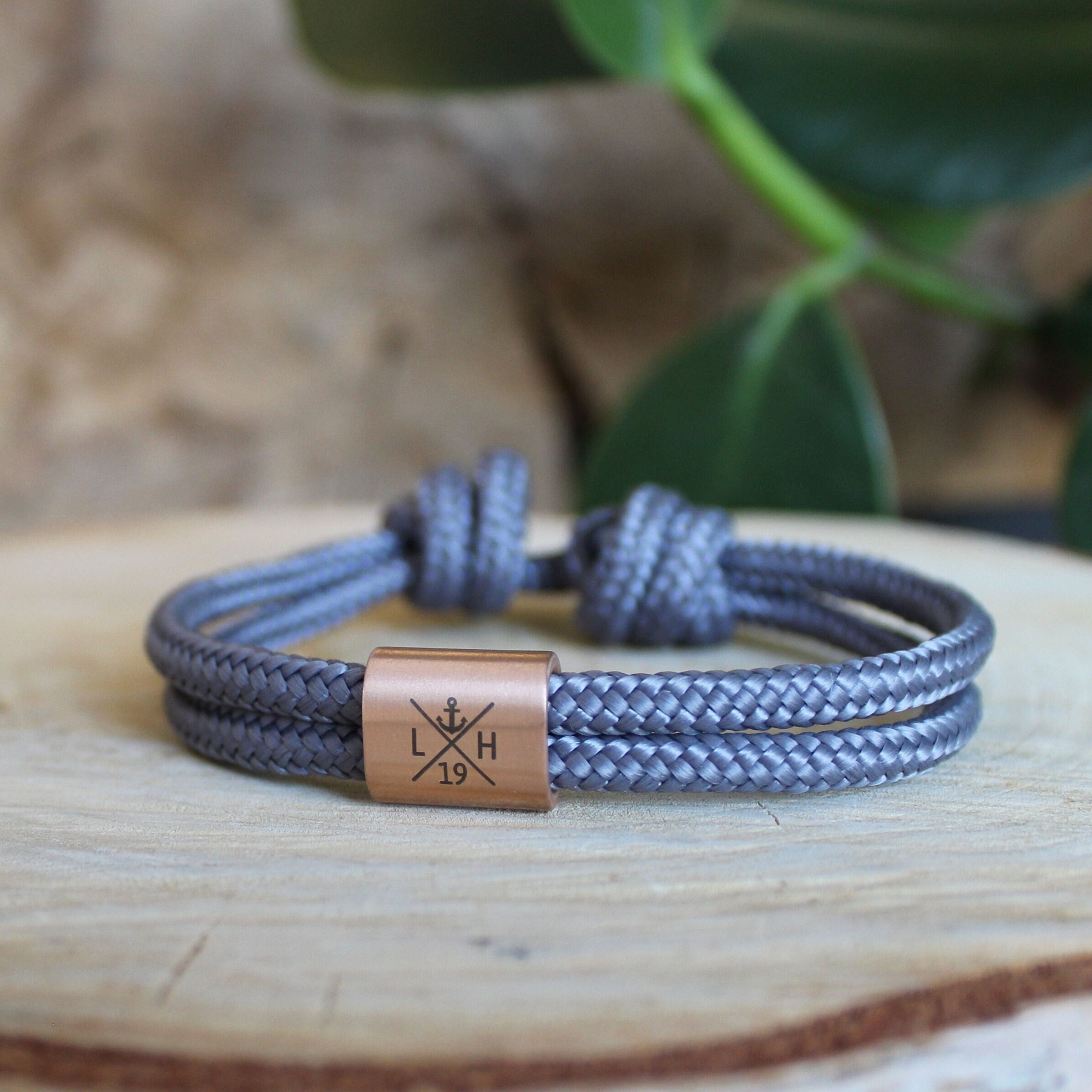 Bracelet Rope Sail, Bracelet With Personalized Engraving, Handmade Sail  Rope Bracelet With Engraving, Women and Men Bracelet, Rosegold - Etsy